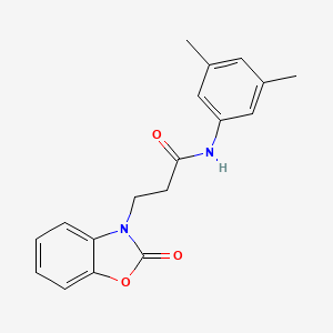B2709303 N-(3,5-dimethylphenyl)-3-(2-oxo-1,3-benzoxazol-3-yl)propanamide CAS No. 851989-35-0