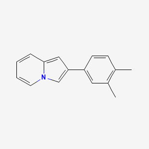 molecular formula C16H15N B2709349 2-(3,4-Dimethylphenyl)indolizine CAS No. 385815-40-7