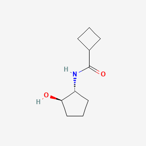 molecular formula C10H17NO2 B2709372 N-[(1R,2R)-2-Hydroxycyclopentyl]cyclobutanecarboxamide CAS No. 2290823-49-1