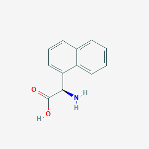molecular formula C12H11NO2 B027094 (R)-2-Amino-2-(naphthalen-1-yl)acetic acid CAS No. 100896-07-9