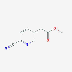 molecular formula C9H8N2O2 B2709404 Methyl 2-(6-cyanopyridin-3-yl)acetate CAS No. 1428761-18-5