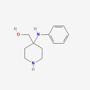 molecular formula C12H18N2O B2709405 [4-(Phenylamino)piperidin-4-yl]methanol CAS No. 113231-29-1