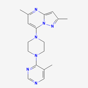 2,5-Dimethyl-7-[4-(5-methylpyrimidin-4-yl)piperazin-1-yl]pyrazolo[1,5-a]pyrimidine
