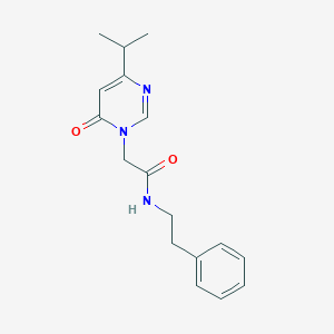 2-(4-isopropyl-6-oxopyrimidin-1(6H)-yl)-N-phenethylacetamide