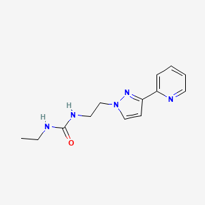 1-ethyl-3-(2-(3-(pyridin-2-yl)-1H-pyrazol-1-yl)ethyl)urea