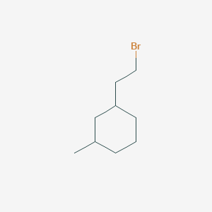 molecular formula C9H17Br B2709484 1-(2-Bromoethyl)-3-methylcyclohexane CAS No. 22565-20-4