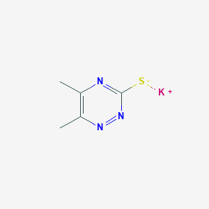 molecular formula C5H6KN3S B2709486 Potassium (dimethyl-1,2,4-triazin-3-yl)sulfanide CAS No. 2228155-76-6