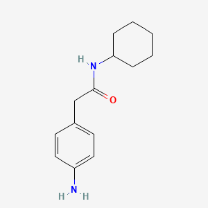 molecular formula C14H20N2O B2709498 2-(4-aminophenyl)-N-cyclohexylacetamide CAS No. 926267-31-4