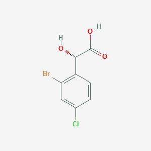 molecular formula C8H6BrClO3 B2709511 (2S)-2-(2-Bromo-4-chlorophenyl)-2-hydroxyacetic acid CAS No. 1630535-65-7