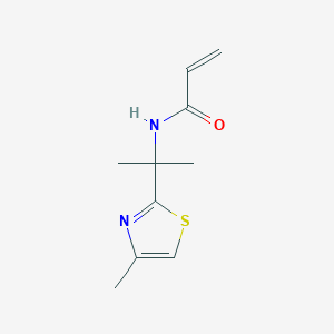 molecular formula C10H14N2OS B2709532 N-[2-(4-Methyl-1,3-thiazol-2-yl)propan-2-yl]prop-2-enamide CAS No. 2224497-75-8