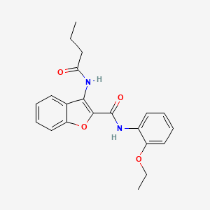 molecular formula C21H22N2O4 B2709558 3-butyramido-N-(2-ethoxyphenyl)benzofuran-2-carboxamide CAS No. 887224-23-9