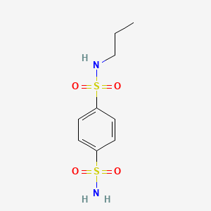 molecular formula C9H14N2O4S2 B2709562 N-propylbenzene-1,4-disulfonamide CAS No. 90566-46-4