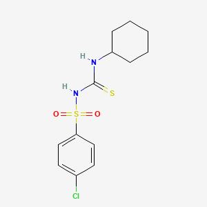 4-chloro-N-(cyclohexylcarbamothioyl)benzenesulfonamide