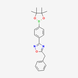 4-(5-Benzyl-1,2,4-oxadiazol-3-yl)phenylboronic acid pinacol ester
