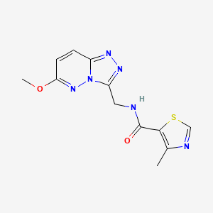 N-((6-methoxy-[1,2,4]triazolo[4,3-b]pyridazin-3-yl)methyl)-4-methylthiazole-5-carboxamide