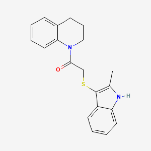 1-(3,4-dihydroquinolin-1(2H)-yl)-2-((2-methyl-1H-indol-3-yl)thio)ethanone