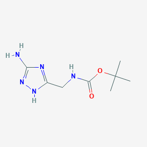 tert-butyl (3-amino-1H-1,2,4-triazol-5-yl)methylcarbamate
