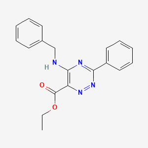 Ethyl 5-(benzylamino)-3-phenyl-1,2,4-triazine-6-carboxylate