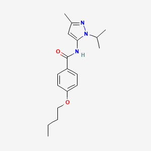 4-butoxy-N-(1-isopropyl-3-methyl-1H-pyrazol-5-yl)benzamide