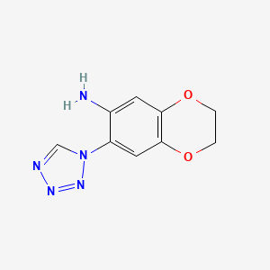 7-(1H-tetrazol-1-yl)-2,3-dihydro-1,4-benzodioxin-6-amine