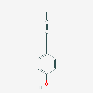 molecular formula C12H14O B2709668 4-(2-Methylpent-3-yn-2-yl)phenol CAS No. 2378506-93-3