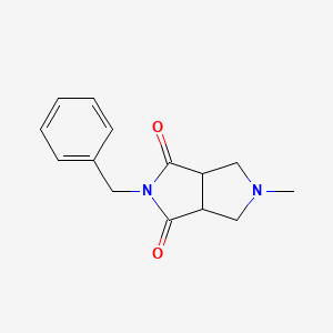 molecular formula C14H16N2O2 B2709766 2-Benzyl-5-methyltetrahydropyrrolo[3,4-c]pyrrole-1,3-dione CAS No. 86732-18-5
