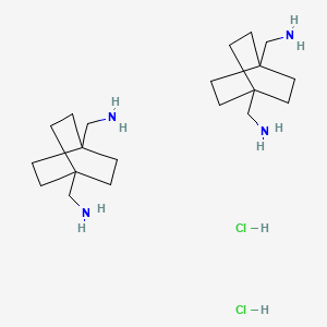 molecular formula C20H42Cl2N4 B2709794 Bicyclo[2.2.2]octane-1,4-diyldimethanamine dihydrochloride CAS No. 1687-15-6