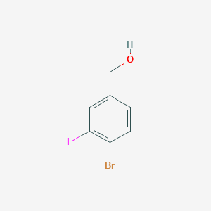 molecular formula C7H6BrIO B2709807 4-Bromo-3-iodobenzyl alcohol CAS No. 1261776-05-9