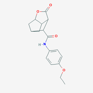 molecular formula C17H19NO4 B270987 N-(4-ethoxyphenyl)-2-oxohexahydro-2H-3,5-methanocyclopenta[b]furan-7-carboxamide 