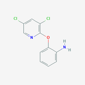 molecular formula C11H8Cl2N2O B2709951 2-[(3,5-Dichloropyridin-2-yl)oxy]aniline CAS No. 926225-70-9