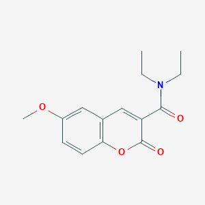 molecular formula C15H17NO4 B2710016 N,N-diethyl-6-methoxy-2-oxo-2H-chromene-3-carboxamide CAS No. 681479-57-2