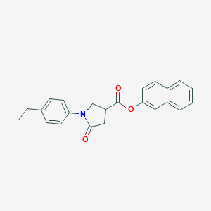 molecular formula C23H21NO3 B271010 Naphthalen-2-yl 1-(4-ethylphenyl)-5-oxopyrrolidine-3-carboxylate 