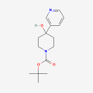 molecular formula C15H22N2O3 B2710125 tert-Butyl 4-hydroxy-4-(pyridin-3-yl)piperidine-1-carboxylate CAS No. 1191240-34-2
