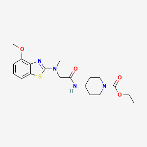 Ethyl 4-(2-((4-methoxybenzo[d]thiazol-2-yl)(methyl)amino)acetamido)piperidine-1-carboxylate