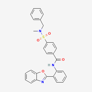 N-[2-(1,3-benzoxazol-2-yl)phenyl]-4-[benzyl(methyl)sulfamoyl]benzamide