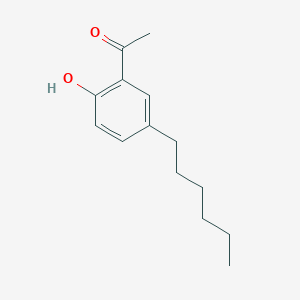 molecular formula C14H20O2 B2710166 1-(5-Hexyl-2-hydroxyphenyl)ethan-1-one CAS No. 55168-32-6