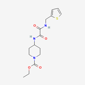 Ethyl 4-(2-oxo-2-((thiophen-2-ylmethyl)amino)acetamido)piperidine-1-carboxylate