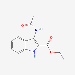 molecular formula C13H14N2O3 B2710175 ethyl 3-acetamido-1H-indole-2-carboxylate CAS No. 56545-51-8