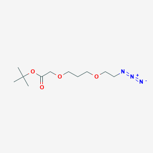 molecular formula C11H21N3O4 B2710214 Tert-butyl 2-[3-(2-azidoethoxy)propoxy]acetate CAS No. 1997302-21-2