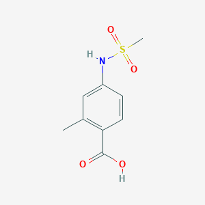 molecular formula C9H11NO4S B2710217 4-Methanesulfonamido-2-methylbenzoic acid CAS No. 960324-76-9