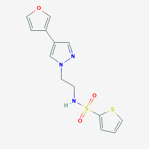 N-(2-(4-(furan-3-yl)-1H-pyrazol-1-yl)ethyl)thiophene-2-sulfonamide