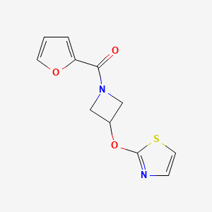Furan-2-yl(3-(thiazol-2-yloxy)azetidin-1-yl)methanone