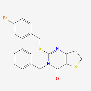 3-benzyl-2-((4-bromobenzyl)thio)-6,7-dihydrothieno[3,2-d]pyrimidin-4(3H)-one