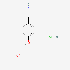 3-[4-(2-Methoxyethoxy)phenyl]azetidine;hydrochloride
