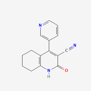 2-Oxo-4-(pyridin-3-yl)-1,2,5,6,7,8-hexahydroquinoline-3-carbonitrile