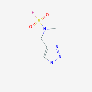 N-Methyl-N-[(1-methyltriazol-4-yl)methyl]sulfamoyl fluoride