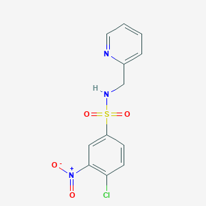 4-chloro-3-nitro-N-(pyridin-2-ylmethyl)benzenesulfonamide