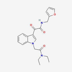 2-[1-[2-(diethylamino)-2-oxoethyl]indol-3-yl]-N-(furan-2-ylmethyl)-2-oxoacetamide