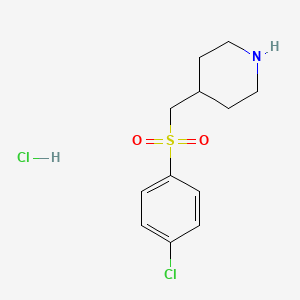 4-(((4-Chlorophenyl)sulfonyl)methyl)piperidine hydrochloride