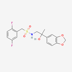 N-(2-(benzo[d][1,3]dioxol-5-yl)-2-hydroxypropyl)-1-(2,5-difluorophenyl)methanesulfonamide